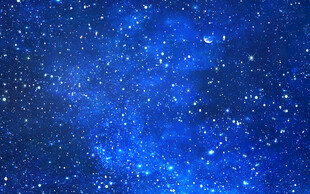 蓝色星空灯箱背景图