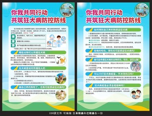 预防狂犬病海报