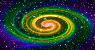 彩色宇宙旋涡星空背景