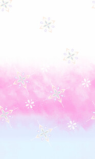 梦幻粉蓝渐变雪花背景图