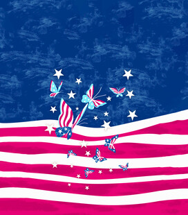 美国爱国主题星条旗背景图