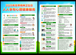 2025年世界精神卫生日宣传单