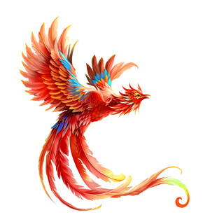 手绘凤凰