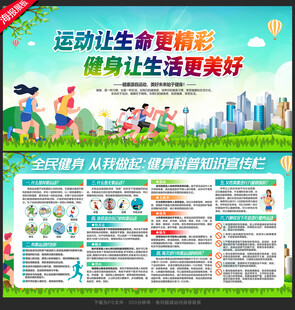 健身展板