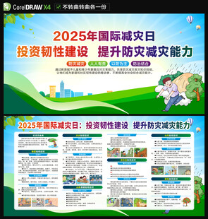 2025国际减灾日展板