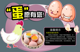 鸡蛋宣传图 蛋有惊喜