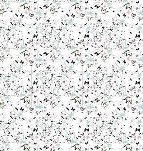 矢量碎花  大牌