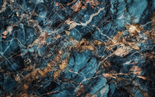 蓝金交织大理石奢石纹理图案