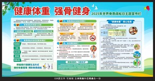 世界骨质疏松日宣传栏