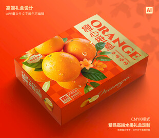 橙子包装 脐橙礼盒