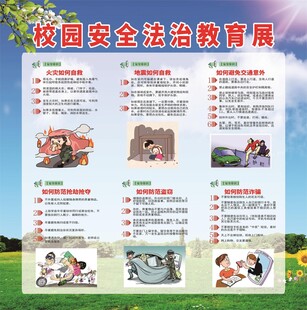 校园安全教育展板