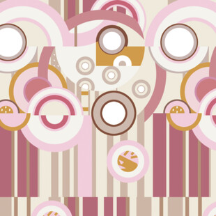 梦幻粉紫几何图案背景