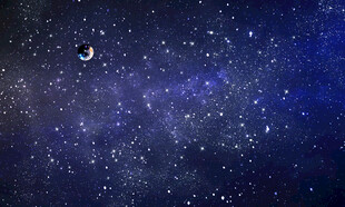 宇宙星空背景图灯箱