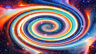 绚丽多彩宇宙星空漩涡