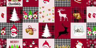 圣诞主题图案拼接