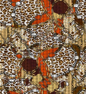 豹纹风格多彩图案设计