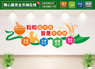 学校食堂文化墙
