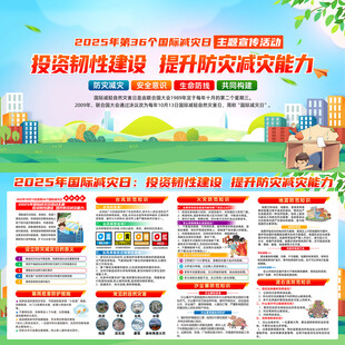 国际减灾日宣传栏