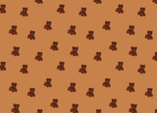 小熊图案背景纹理