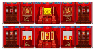 喜庆婚礼喜堂设计