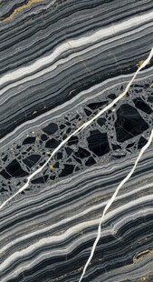 黑白条纹大理石纹理特写