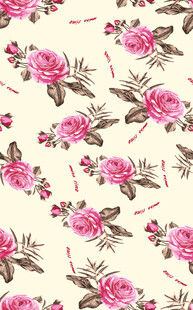 粉色玫瑰花卉图案背景