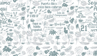 手绘有机食品元素图案