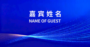 嘉宾姓名展示背景板