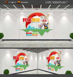 民族团结文化墙