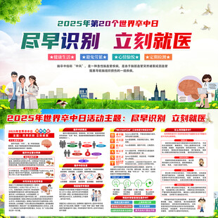 2025年世界卒中日展板