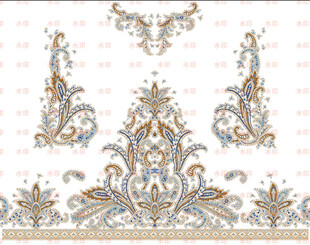 佩斯利 腰果花 数码印花