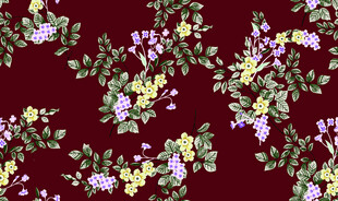 叶子花型 花卉图案纹理