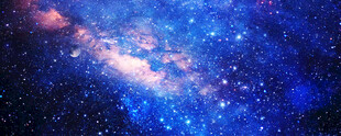 蓝色星空图