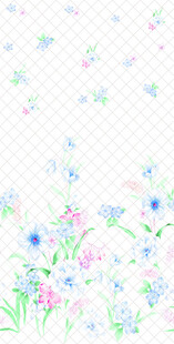 手绘清新花卉图案背景