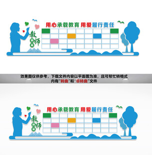 教师风采文化墙