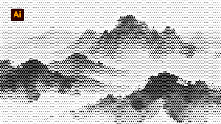 水墨山水意境图