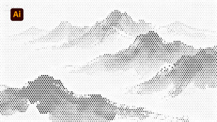 水墨山水意境图