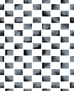 黑白方格几何 数码