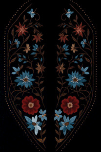 精美民族风刺绣图案 数码