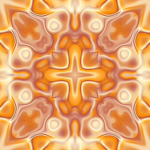 绚丽橙色几何抽象图案