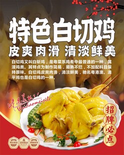 特色白切鸡海报