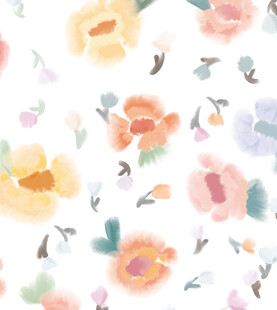 水彩花卉图案背景