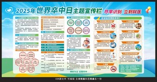 2025世界卒中日宣传栏