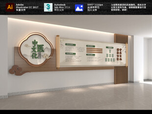 中式中医文化墙