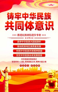 铸牢中华民族共同体意识海报