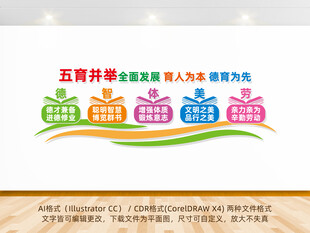 德智体美劳文化墙