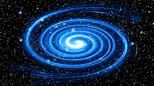 蓝色旋涡宇宙星空
