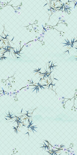 淡蓝底花卉图案纹理