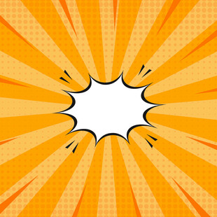 漫画风爆炸效果背景图