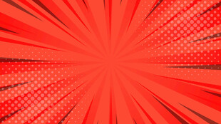 红色放射状背景图案
